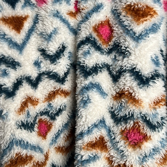 Eddie Bauer Womens Ultra Soft Plush 1/4 Zip Sweater Aztec Size XXL - Picture 4 of 5